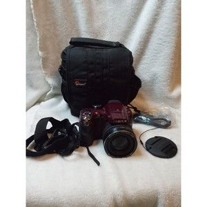 Fujifilm FinePix S Series S4530 14.0MP Digital SLR Camera  Maroon WORKS W/ Case